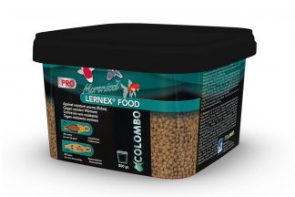 Het Lernex Pro Food is een geoptimaliseerde versie van Morenicol Lernex, ontwikkeld voor de behandeling van resistente wormen bij siervissen. Het bevat een geneesmiddel dat werkzaam is tegen huid- en kieuwwormen, inwendige wormen, bloedzuigers, visluizen en ankerwormen.