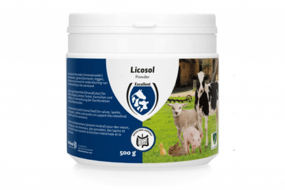 Het Excellent Licosol poeder is aanvullend diervoeder voor jonge dieren zoals kalveren, lammeren, biggen, konijnen en pluimvee.