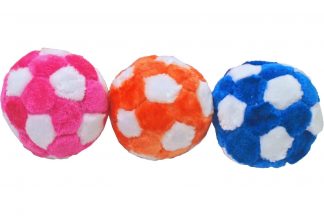 De Boon Pluche voetbal 12,5 cm is een zacht bal met piep. Met deze bal kun je urenlang spelen met je hond.