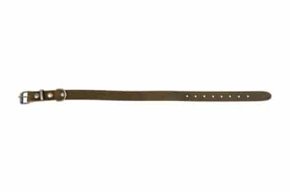 Animal boulevard Country Leather Halsband olijfgroen 18mm