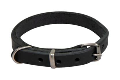 Animal boulevard Country Leather Halsband zwart 12mm vast