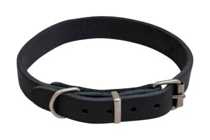 Animal boulevard Country Leather Halsband zwart 18 mm vast
