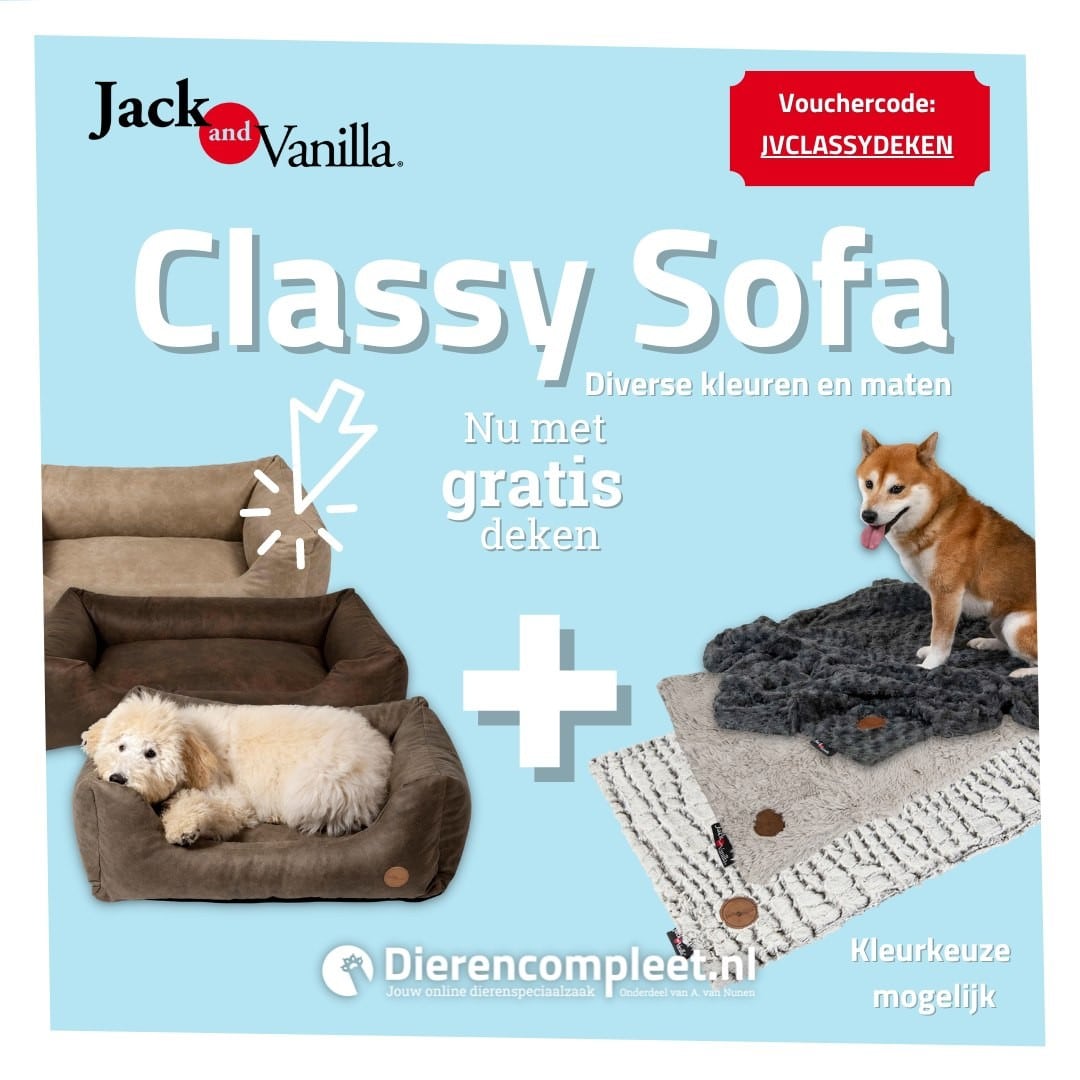 Actie nr. 3➡ Koop een @jackandvanilla Classy Sofa en krijg een bijpassende Home Sweet Home hondendeken helemaal GRATIS 🤫

Gebruik kortingscode: JVCLASSYDEKEN