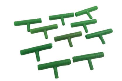 De Drinksysteem koppeling 8mm groen - T-stuk verloop 8-5mm 10st. is geschikt voor de Gaun drinksystemen. Voor slangen met maat 5 of 8 mm.