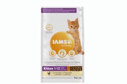 Iams for Vitality Kitten met verse kip is een 100% complete en uitgebalanceerde specialistische voeding om de gezondheid en vitaliteit te ondersteunen