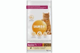 Iams for Vitality Senior met verse kip kattenbrok is een 100% complete en uitgebalanceerde voeding om de gezondheid en vitaliteit te ondersteunen.