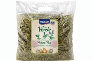 Het Vitakraft Vita Verde Kruidenhooi - Pepermunt is door het hoge gehalte aan ruwe vezels een natuurlijk voedsel voor alle knaagdieren.