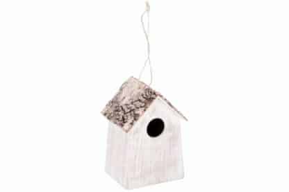 Dit Lifetime Garden vogelhuis schors dak Wit is een leuk, origineel vogelhuisje dat voor een vrolijke aankleding van uw tuin zorgt.