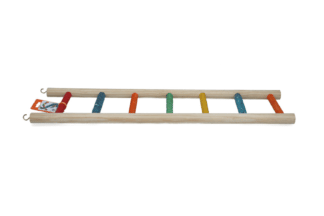 De Birrdeeez Parrot Ladder 7 step All Wood is een kleurrijke ladder met een natuurlijke uitstraling. De ladder is geschikt voor grote vogels. Tevens is de ladder eenvoudig op te hangen en ook te gebruiken als in- en uitstaphulp. Deze ladder wordt veel ingezet bij middel- en grote papegaaien.