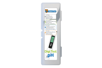 De Superfish Digi Test PH is een nauwkeurige pH-meter voor aquarium- en vijverwater. Meet pH van 0,00-14,00 (nauwkeurigheid tot 0,02 ). Automatische kalibratie( 1-punts en 2-punts kalibratie). Kalibratiepoeders zijn inbegrepen.