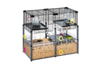 Ferplast Multipla Hamster Crystal zwart is een speciaal voor hamsters en muizen ontwikkelde leef kooi. Het biedt een leefruimte die bovendien van alle gemakken is voorzien en een breed scala aan aanpassingsmogelijkheden.