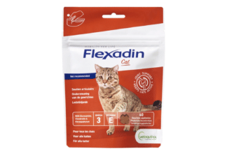 Flexadin Cat houdt de gewrichten van katten  soepel en bevat zorgvuldig uitgekozen natuurlijke ingrediënten die je geliefde viervoeter flexibel houden.