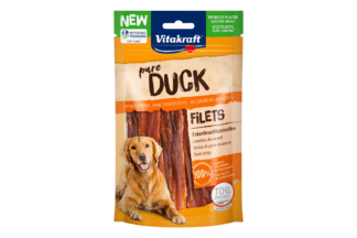Kwijlt jouw hond bij het zien van vlees? Dan zijn de Duck reepjes eendenvlees dé snack voor jouw vreetzak. Het zijn heerlijke eendenreepjes zonder toevoegingen.