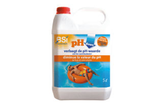 De PH-Down Liquid 5 L verlaagt de pH waarde in zwembad of spa. Het is een geconcentreerde vloeistof die geen enkel residu nalaat in het bad! Alle bestanddelen van het product zijn actief, compatibel met alle filtertypes en met andere zwembadproducten.