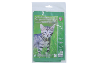 De Boon kattenbakzak composteerbaar is een biologisch afbreekbare kattenbakzak, voor eenvoudig en hygiënisch verwijderen van de kattenbakvulling uit de kattenbak. Deze zakken mogen in de groene container.