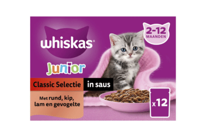 Verwen je jonge katje met onze verrukkelijke Whiskas Junior Classic Selectie In Saus Maaltijdzakjes Multipack, die zorgen voor een onweerstaanbare smaakbeleving bij elke maaltijd. Zelfs de meest kieskeurige kittens zullen er dol op zijn!