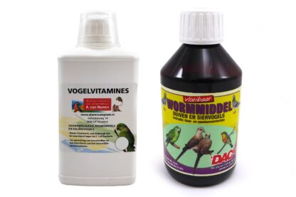 Combi product: DAC vloeibaar wormmiddel & Vogelvitamine