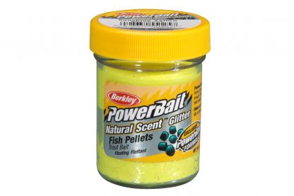 Berkley PowerBait Natural Scent fish pellet sunshine yellow
