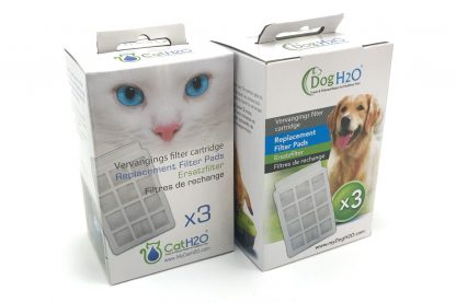 Dog & Cat H2O waterfontein vervangingsfilter 3-pack