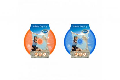 Duvo+ flash frisbee TRP Rubber blauw en oranje