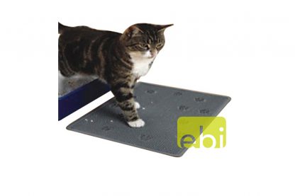EBI kattenbak mat grey rubber.