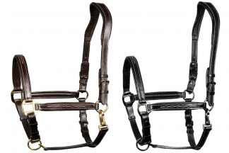 De Harry's Horse halster leder Supreme heeft elegante smalle riempjes en draagt comfortabel voor uw paard of pony.