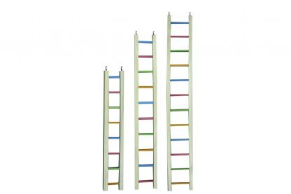 Happy Pet ladder hout gekleurd voor papegaaien. Verkrjigbaar in drie maten, 61 cm,92 cm,122 cm.
