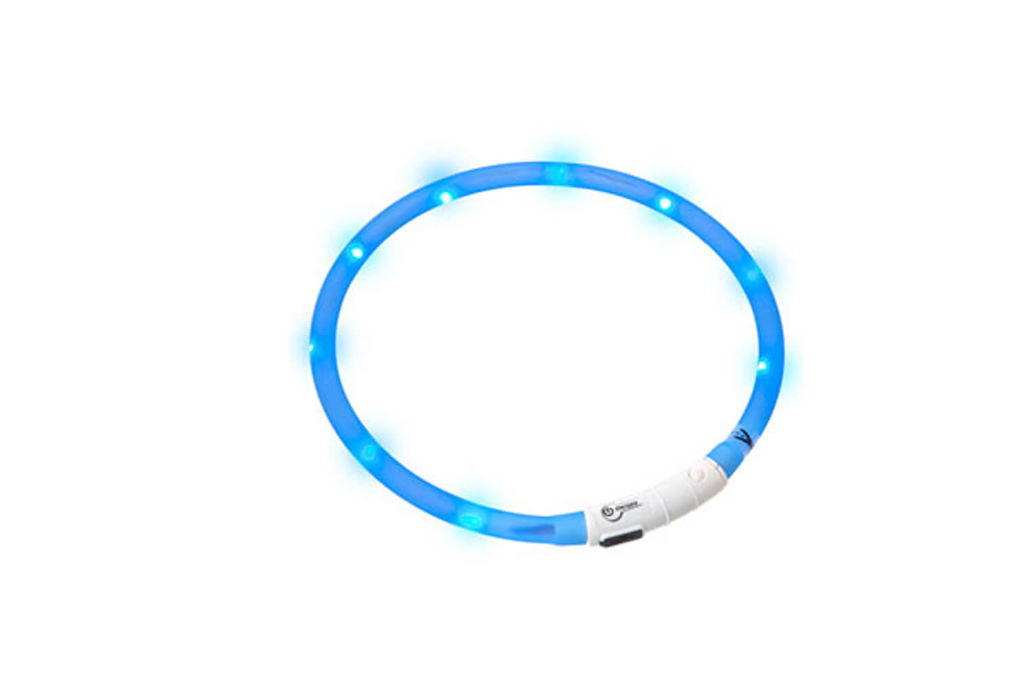 betaling Bezem min Flamingo Visio Light halsband met LED-verlichting blauw online kopen? →  Dierencompleet.nl