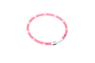 Karlie-Flamingo Visio Light halsband met LED-verlichting roze