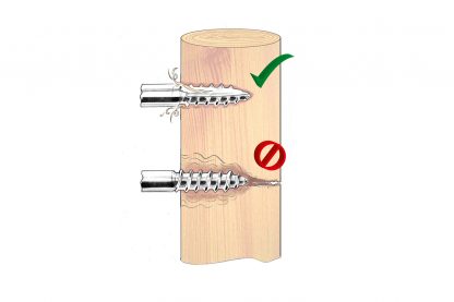 Easy drill ring isolator met doorlopende kern