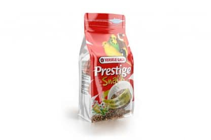 De Prestige Snack is een snoepmengeling van meer dan 30 kruid-, gras- en groentezaden.