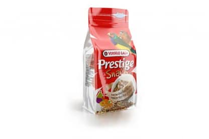 De Prestige Snack is een snoepmengeling met insecten en fruit speciaal voor vinken