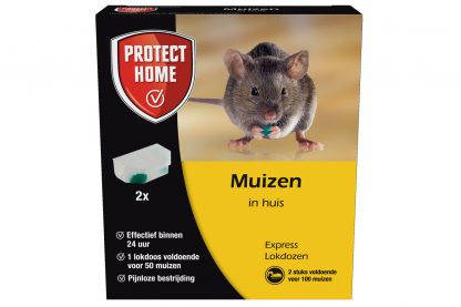 Protect Home Express Lokdozen muizen in huis - per twee stuks