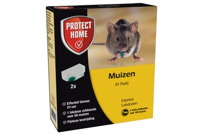 Protect Home Express Lokdozen muizen in huis - per twee stuks