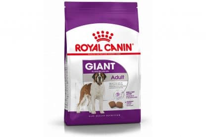 Royal Canin Giant Adult is een volledige brok voor honden met een gewicht > 45 kg.