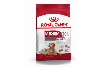 Royal Canin Medium Ageing 10+ helpt oudere honden vanaf 10 jaar met een gewicht van 10 kg tot 25 kg vitaal te blijven.