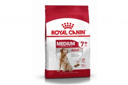 Royal Canin Medium Adult 7+ helpt de oudere hond vanaf 7 jaar met een gewicht van 10 kg tot 25 kg vitaal te blijven.