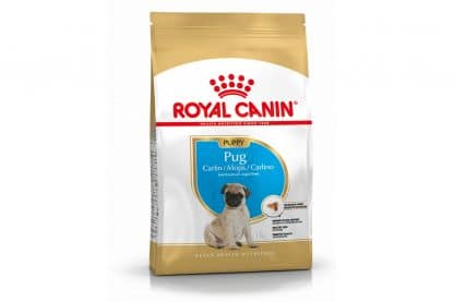 Royal Canin Junior Mopshond (Pug) is een rasspecifieke voeding voor Mopshond (Pug) pups tot 10 maanden.