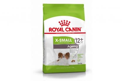 Royal Canin X-Small Ageing 12+ is een volledige voeding voor de oudere, zeer kleine hond vanaf 12 jaar met een gewicht tot 4 kg.