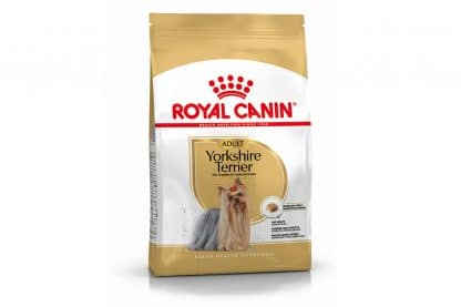 Royal Canin Adult Yorkshire Terrier is een rasspecifieke voeding voor volwassen Yorkshire Terriers vanaf 10 maanden.