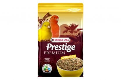 De Prestige Premium Kanarie is verrijkt met een zadenmengeling.