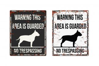 D&D Warning Sign Bull Terrier