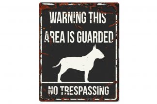 D&D Warning Sign Bull Terrier