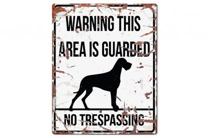 D&D Warning Sign Danish Dog