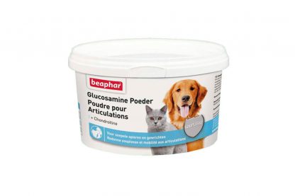 Beaphar Glucosamine Poeder voor soepele spieren en gewrichten bij uw hond of kat.