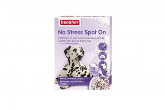 Beaphar No Stress Spot on kalmeert uw hond en vermindert ongewenst gedrag.