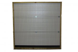 Draadpaneel met frame - zijwand vierkant