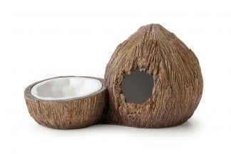 Exo Terra kokosnoot waterschaal & schuilgrot