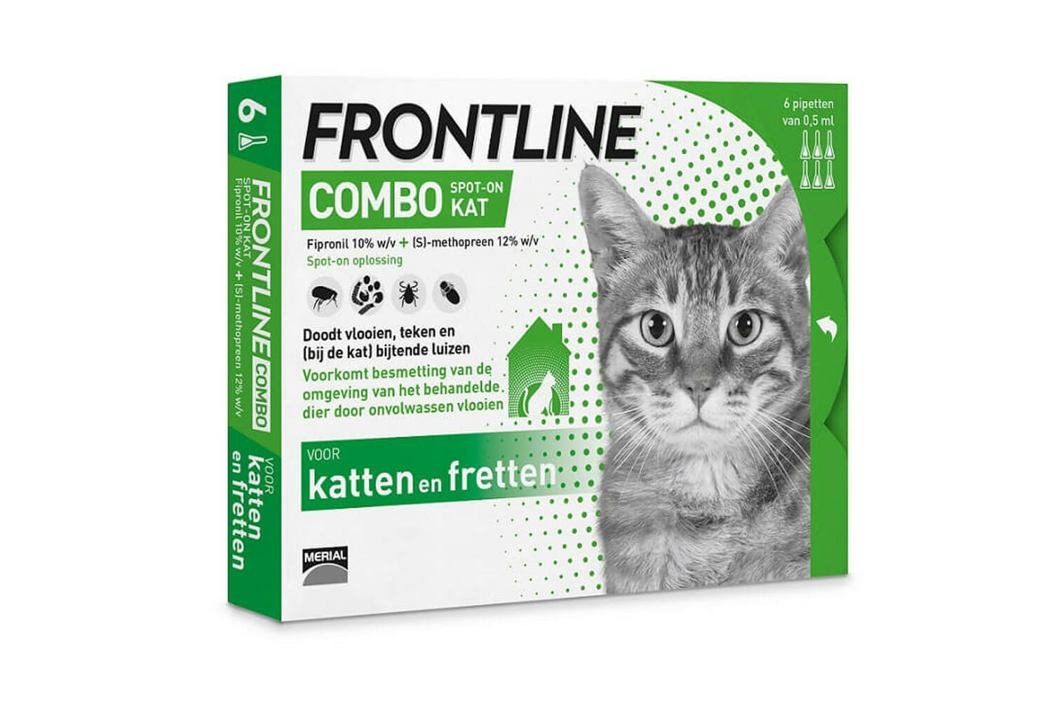 Frontline Combo Spot-On kat vlooiendruppels online kopen? Dierencompleet.nl