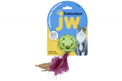 JW Cataction Feather Ball met bel
